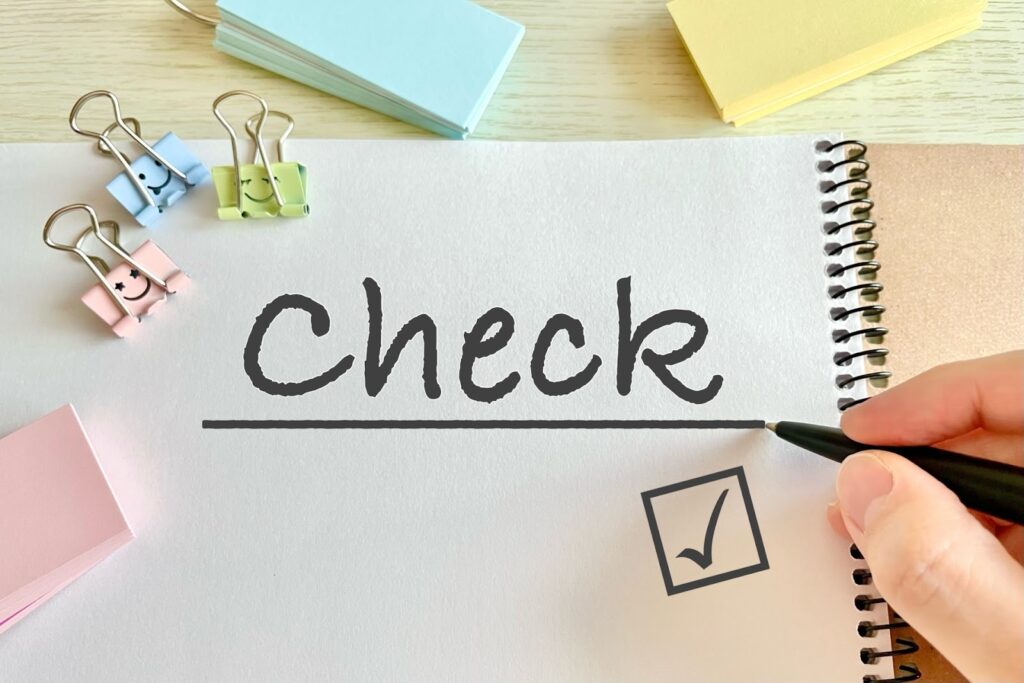 内見の確認事項