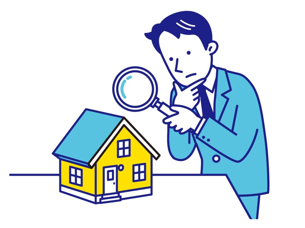 住宅診断をする様子